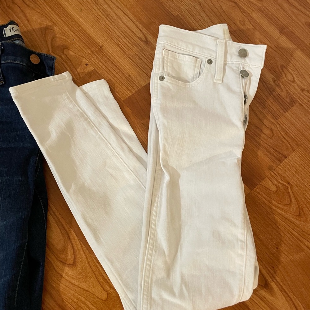 White madewell jeans